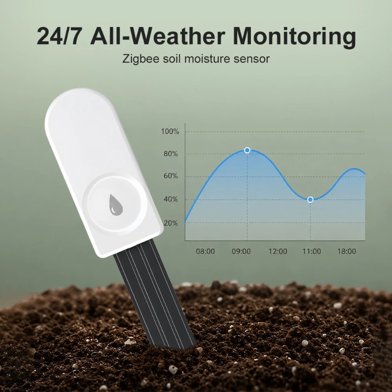 Smart Soil Sensor - 지그비 스마트 토양 수분 센서 측정기,