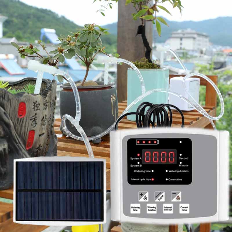 Smart Garden Timer - 자동 태양광 점적 관개 장치 이중