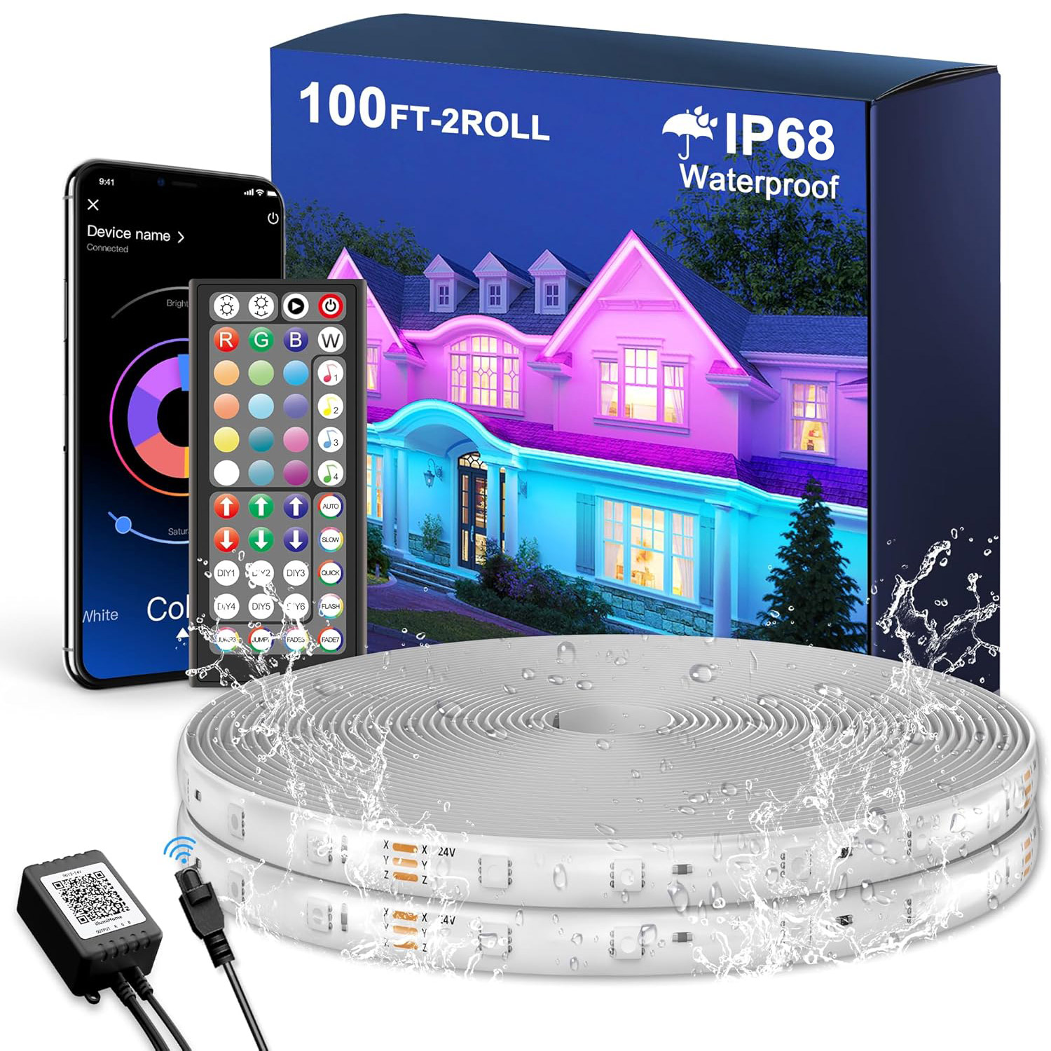 Smart Garden Youtube - IP68 방수 스마트 야외 LED 튜브