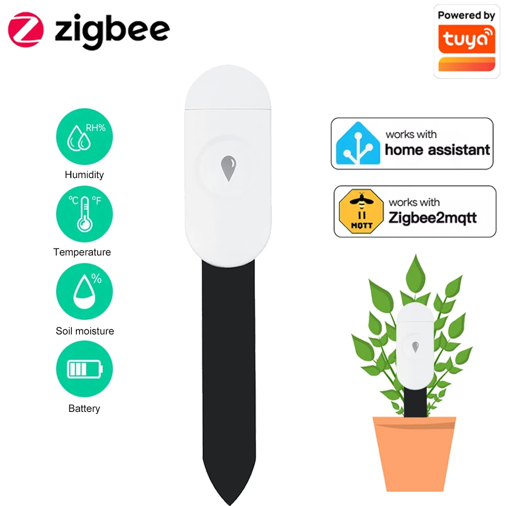 Smart Soil Sensor - Tuya Zigbee 온도 습도 수분 감지기