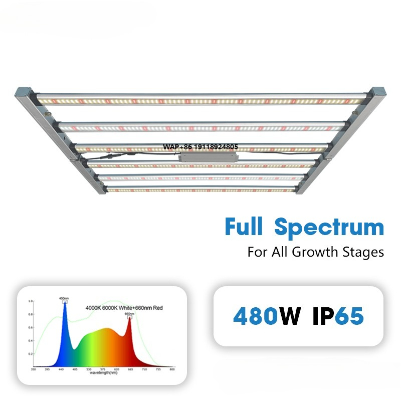 Plant Grow Light Full Spectrum - 고출력 상업용 LED 식물 재배등 480W-600W