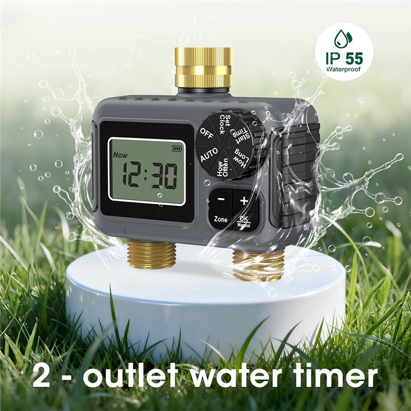 AY14 - 이중 콘센트 자동 관개 타이머 정원 물 타 - Smart Garden Timer 리뷰 및 가격