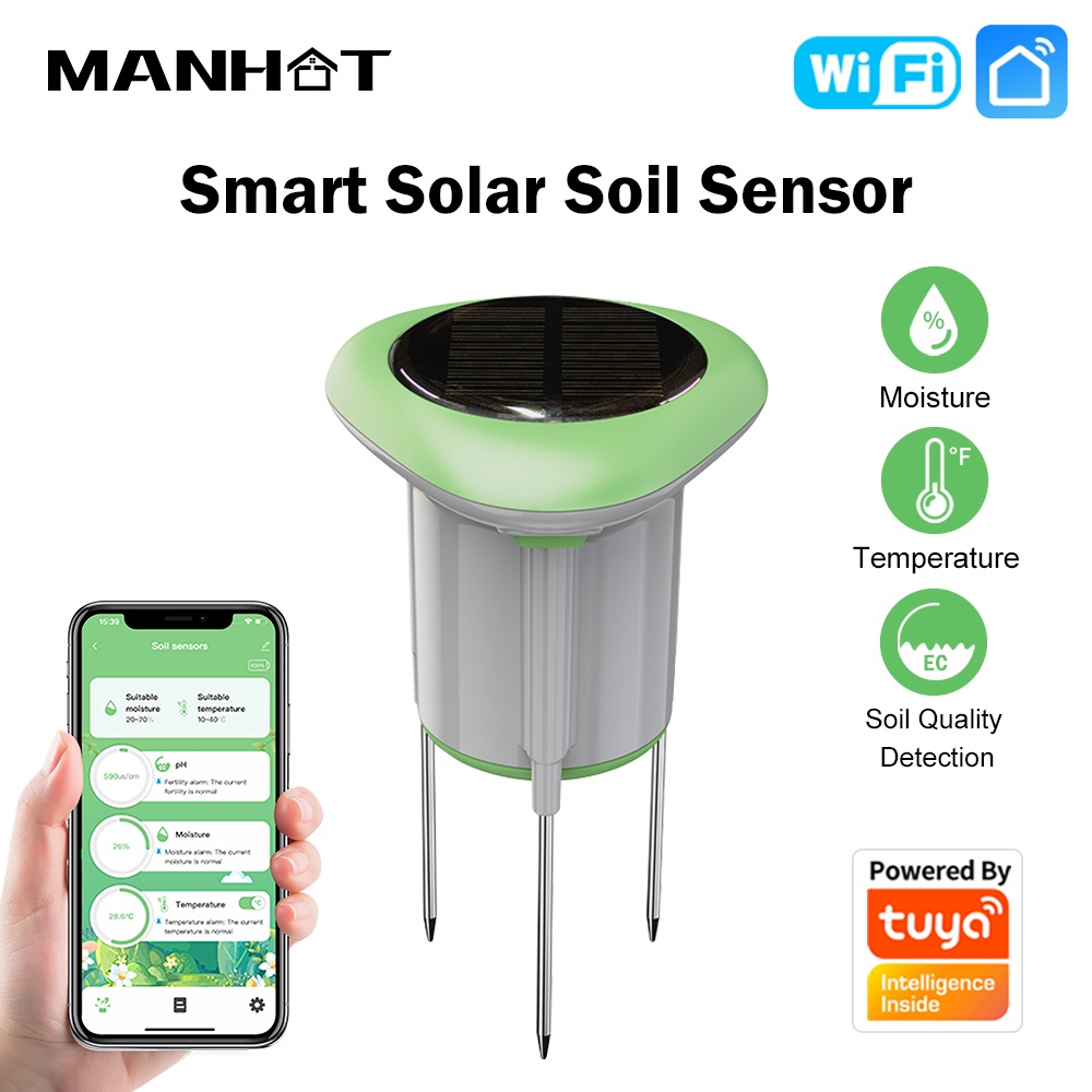 MANHOT WiFi 스마트 태양광 토양 센서 3in1 - Smart Soil Sensor 리뷰 및 가격