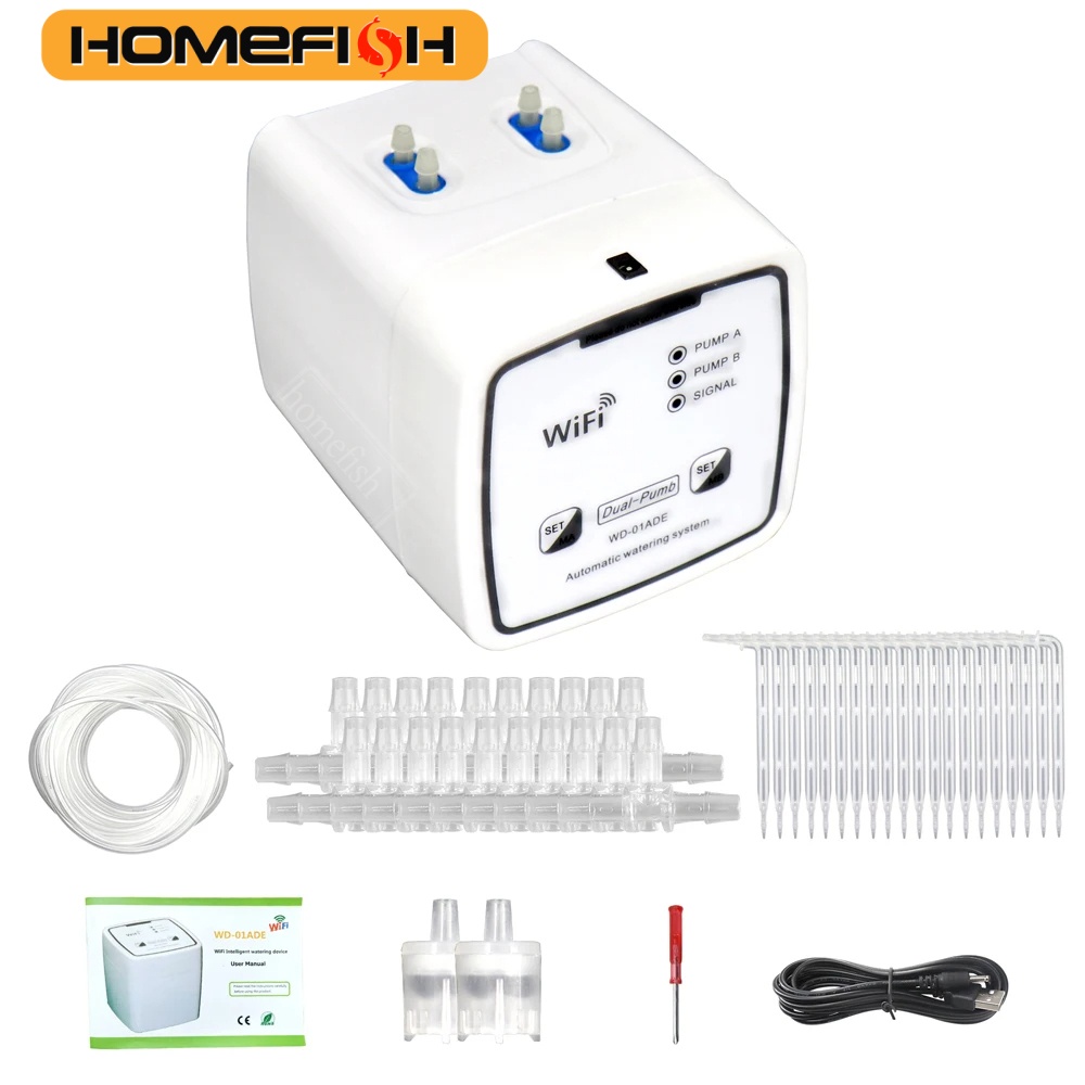 WIFI 지능형 급수 장치 이중 펌프 시간 제한 자동  - Smart Garden Click And Grow 리뷰 및 가격