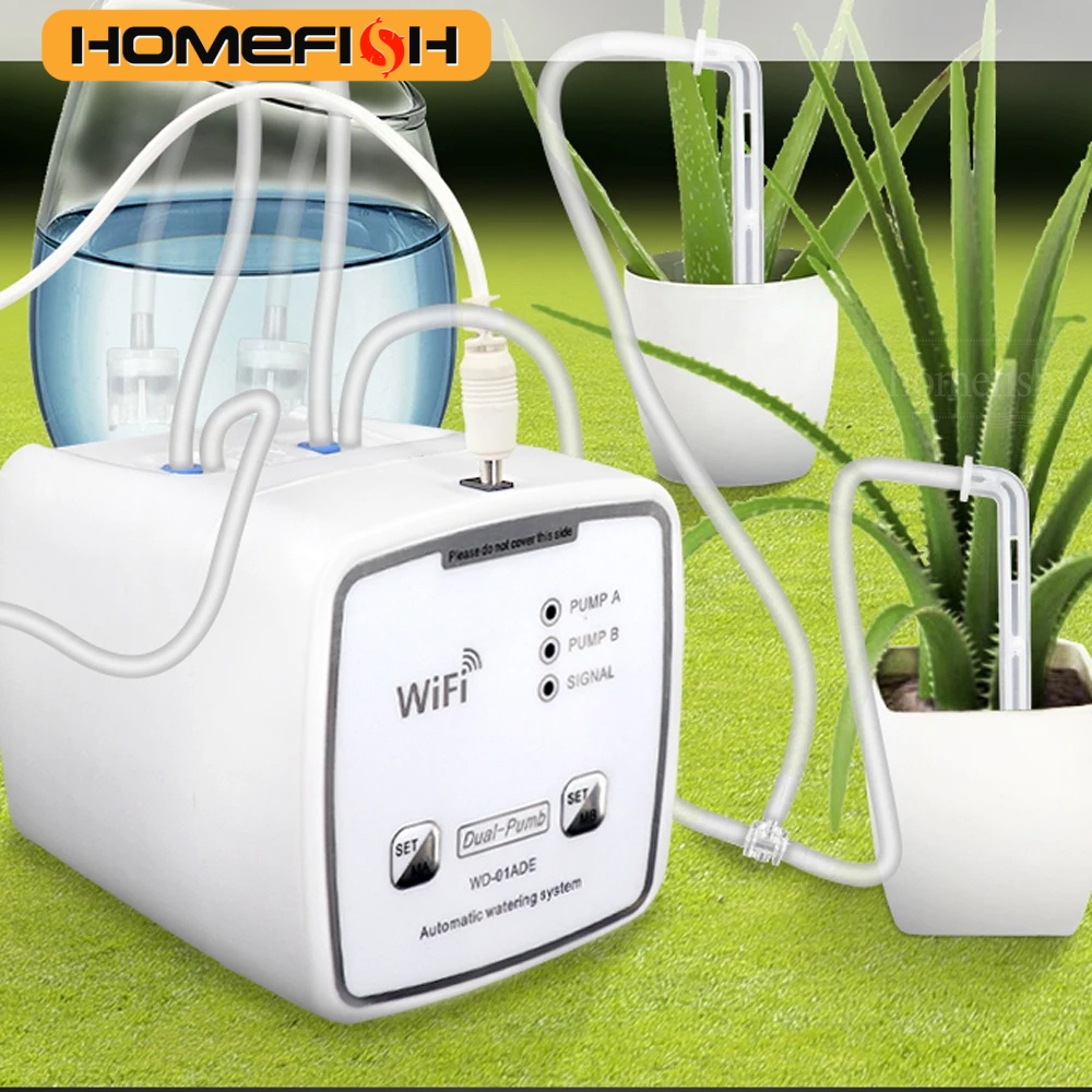 WIFI 지능형 급수 장치 이중 펌프 시간 제한 자동  - Smart Garden Click And Grow 리뷰 및 가격