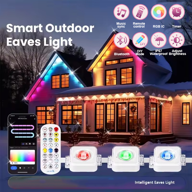 150피트 100피트 50피트 영구 실외 조명 75가지 - Smart Led Garden 리뷰 및 가격