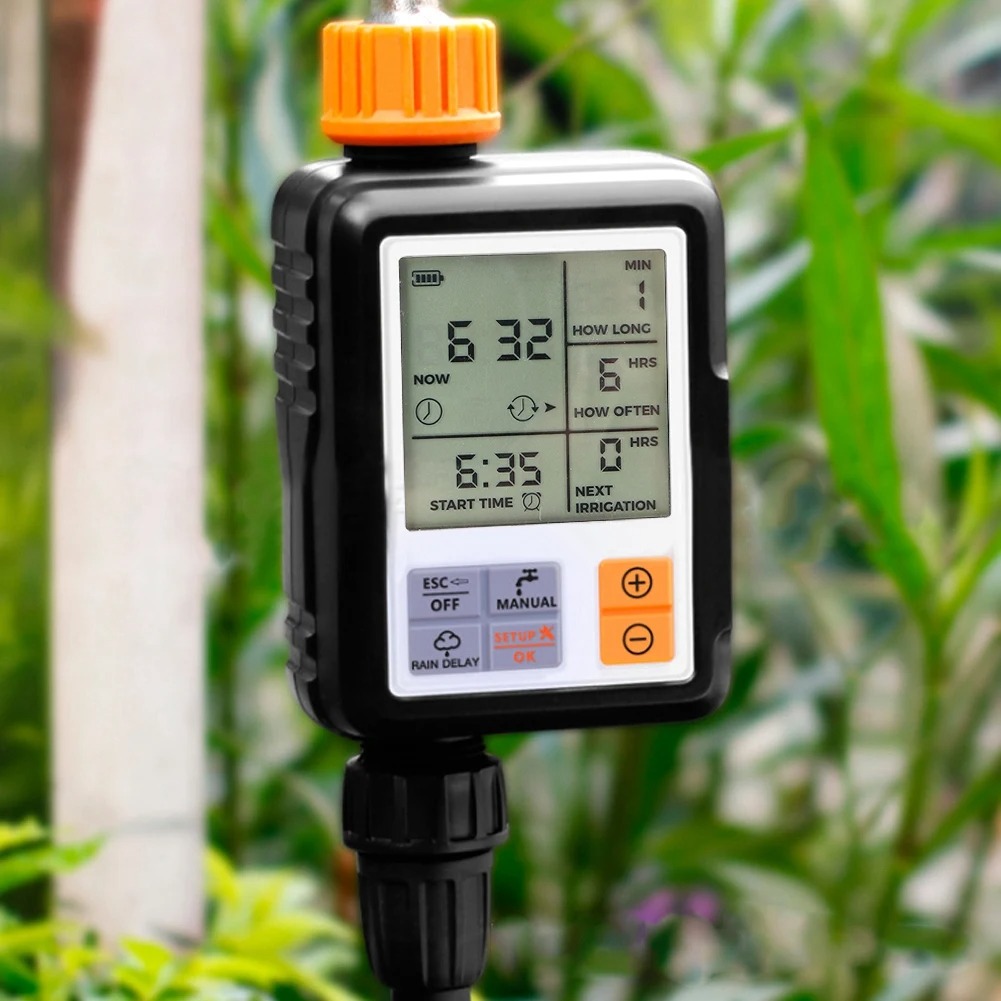 전자식 정원 물 타이머, 자동 스마트 대형 LCD 디스 - Smart Garden Timer 리뷰 및 가격