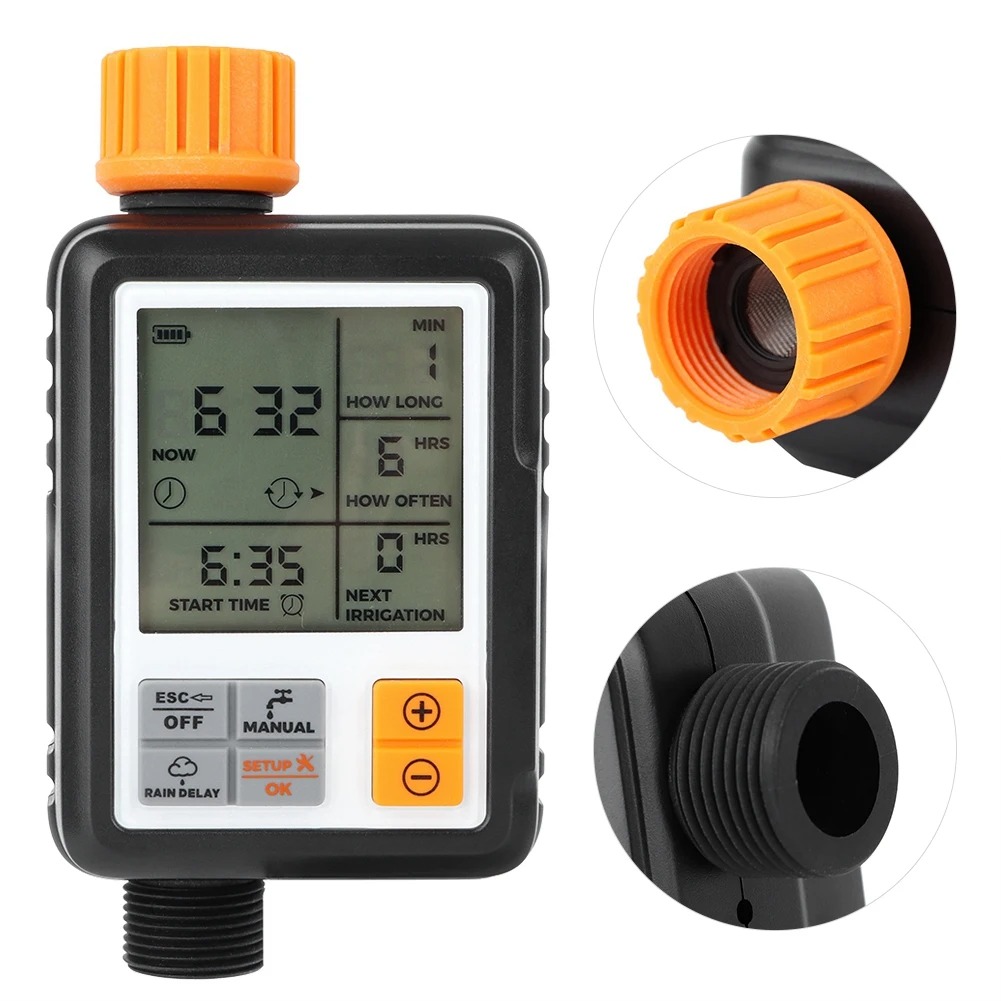 전자식 정원 물 타이머, 자동 스마트 대형 LCD 디스 - Smart Garden Timer 리뷰 및 가격