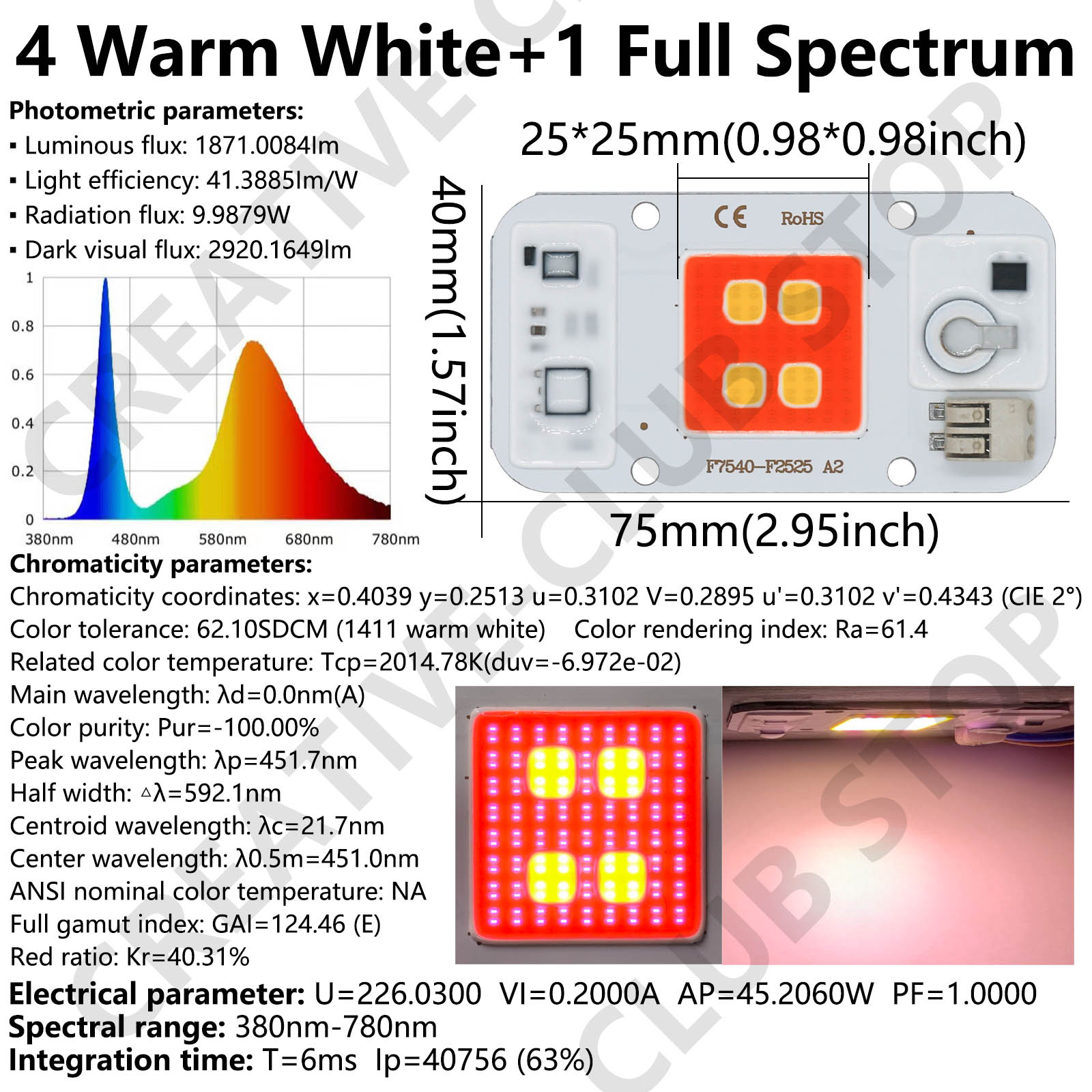 LED COB 칩 용접 무료 220V 피토 램프, 플레 - Plant Grow Light Full Spectrum 리뷰 및 가격