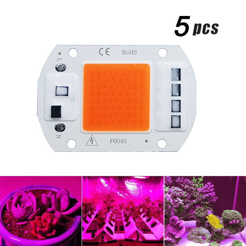 5Pcs LED 성장 COB 라이트 칩 전체 스펙트럼  - Plant Grow Light Full Spectrum 리뷰 및 가격