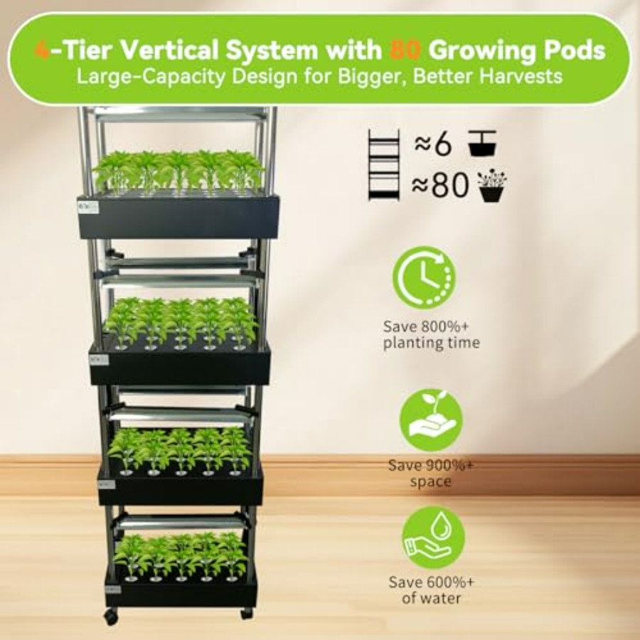 실내 수경재배 시스템: 스마트 풀스펙트럼 조명, 자동  - Smart Garden Light 리뷰 및 가격