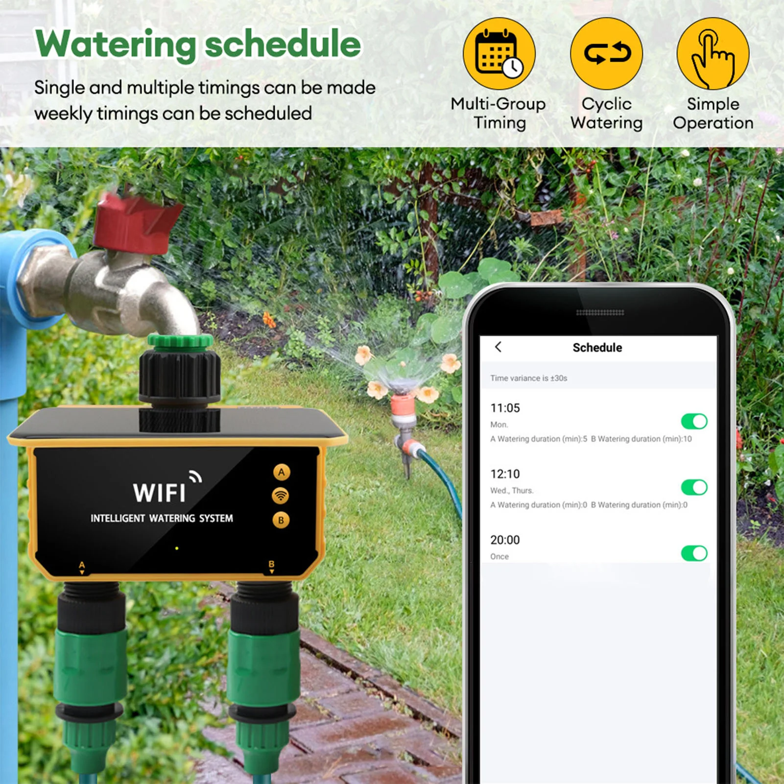 태양광 와이파이 스마트 관개 타이머, 레인 센싱 기능, - Smart Garden Timer 리뷰 및 가격